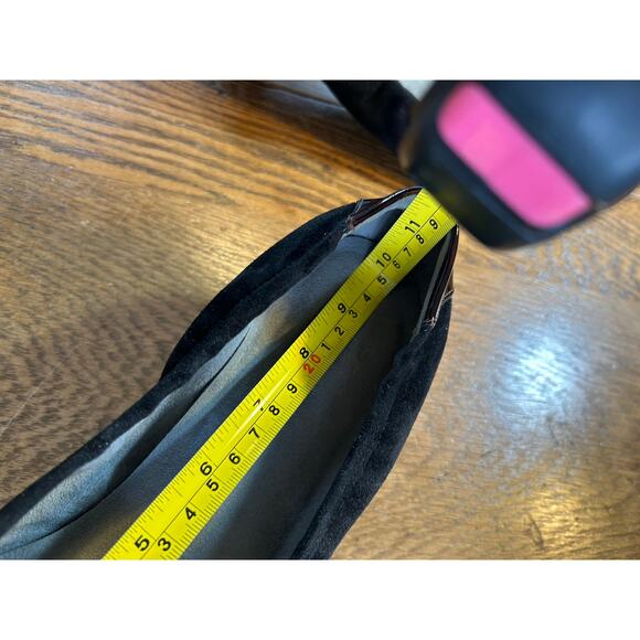 Stuart Weitzman Tippance Ballet Pump Black Suede Tortise Retail $350 Sz 10? - Picture 7 of 9